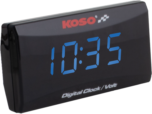 SUPER SLIM CLOCK / VOLT METER BLUE DISPLAY BA024B50 image 1