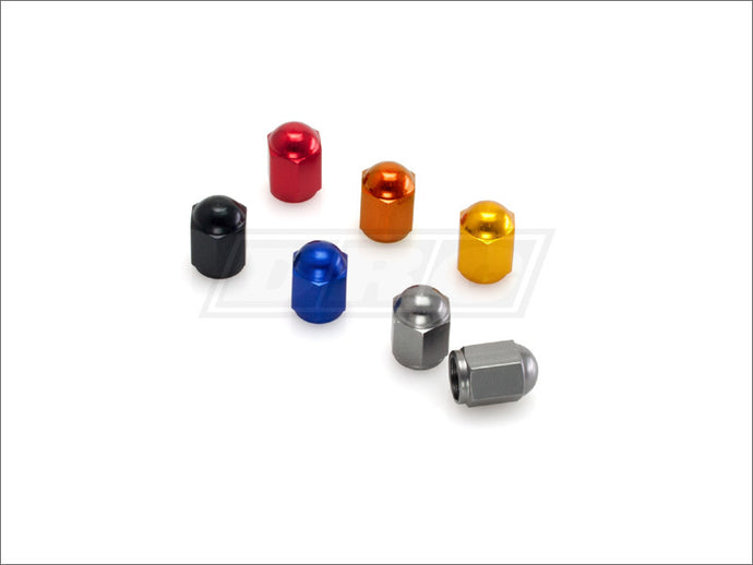 ALUMINUM VALVE CAPS 2PK ORANGE D58-03-107 image 1