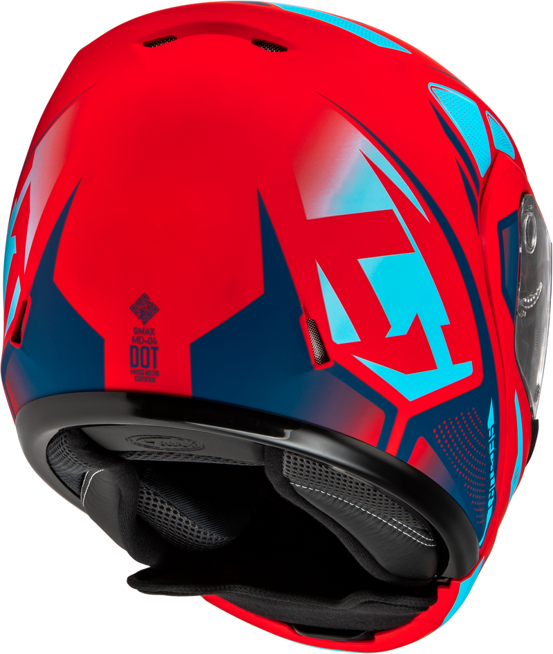 Load image into Gallery viewer, MD-04S SECTOR SNOW HELMET MATTE RED/BLUE LG M2043996 image 4
