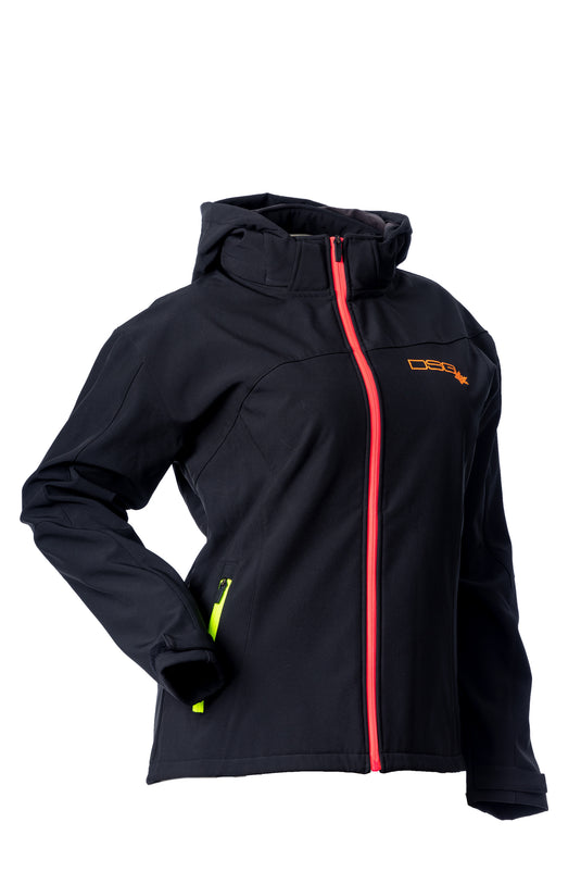 MALEA SOFTSHELL JACKET BLACK/NEON 2X 52360 image 1