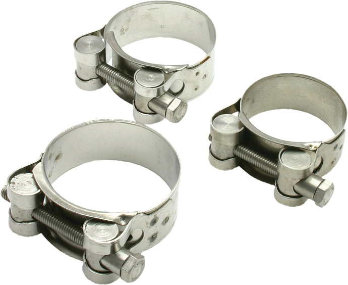 STAINLESS EXHAUST CLAMP 36MM-39MM D31-32-360 image 1