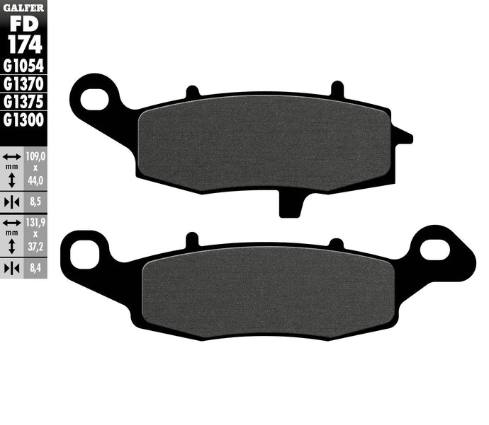 BRAKE PADS SEMI METALLIC FD174G1054 FD174G1054 image 1