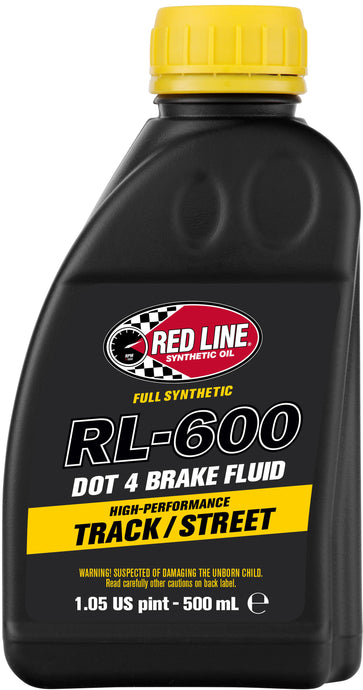 RL-600 DOT 4 SYN  BRAKE FLUID 500ML 6/CASE 90404 image 1