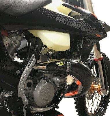 PIPE GUARD CARBON MAX COVERAGE KTM/HUS 101072 image 1