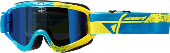 2020 ZONE COMPOSITE GOGGLE BLUE/HI-VIS W/BLUE MIRROR LENS 37-4034 image 1