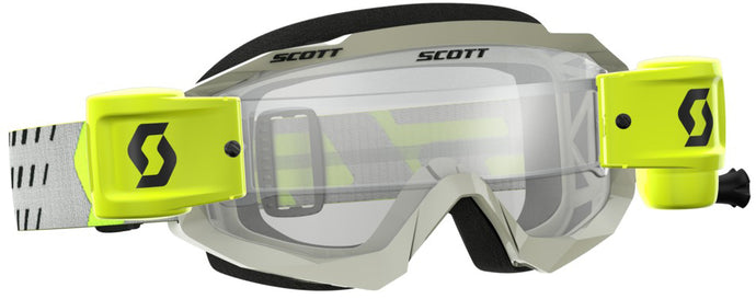 HUSTLE MX WFS GOGGLE GREY/YELLOW W/CLEAR LENS 262593-1120113 image 1