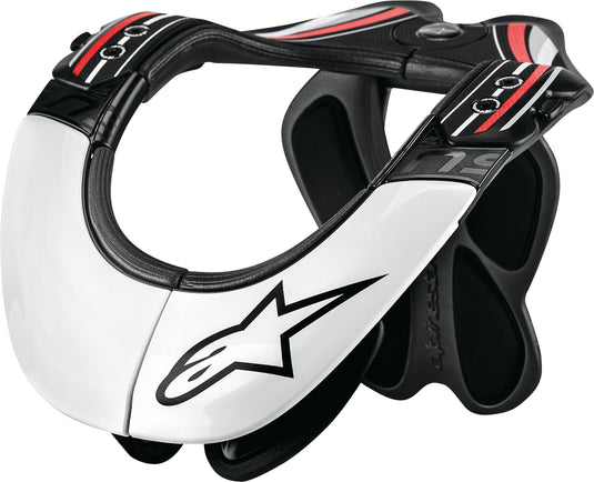 BNS PRO NECK SUPPORT BLACK/WHITE/RED XS-MD 6500114-123-XSM image 1