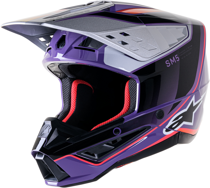 S-M5 SAIL HELMET VIOLET/BLK/SLVR GLOSSY XS 8306823-3919-XS image 1