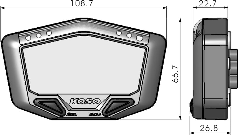 Load image into Gallery viewer, X-2 BOOST GAUGE W/ AIR/FUEL RATIO AND TEMPERATURE BA029001 image 3

