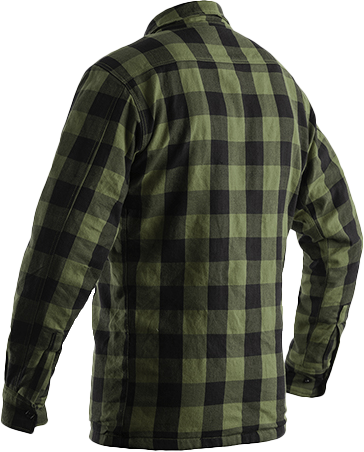 KEVLAR LUMBERJACK CE SHIRT GREEN CHECK TEXTILE LG 102115GRN-44 image 2