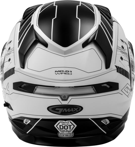 MD-01S MODULAR WIRED SNOW HELMET WHITE/BLACK LG G2011246D TC-15-ECE image 4