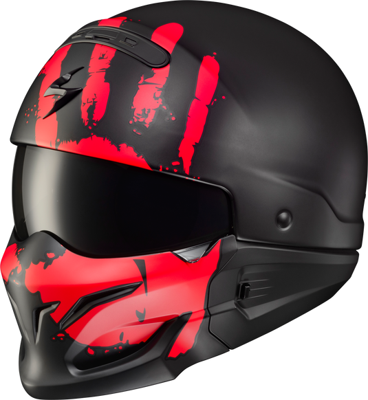 COVERT OPEN-FACE HELMET URUK MATTE RED MD COV-1514 image 1