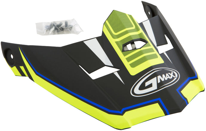 VISOR MX46 UNCLE NEON ORA/HI-VIS/BLUE XS-SM TC24 G046835-DUP image 1