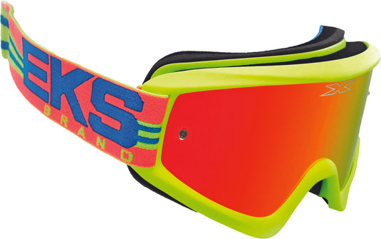 FLAT OUT MIRROR GOGGLE FLO YELLOW/FIRE/CYAN 067-10385 image 1