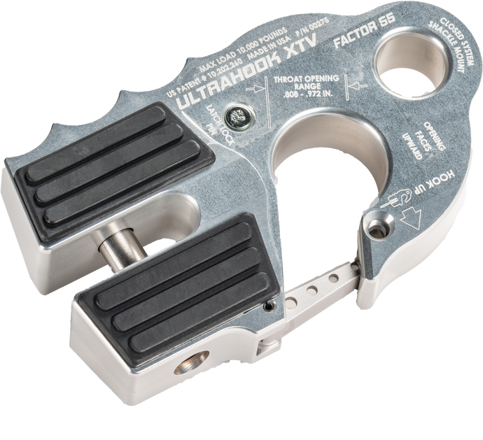 ULTRAHOOK XTV WINCH SHACKLE MOUNT SILVER 00275-05 image 1