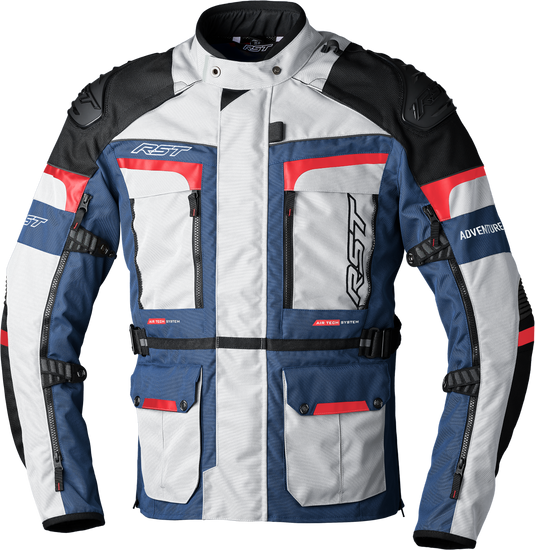 PRO SERIES ADVENTURE-X CE JACKET SILVER/BLU/RD TXTL 2XL 102409BLU2-48 image 1