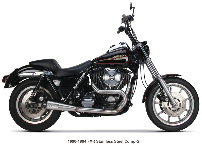 COMP S 2IN1 EXHAUST FXR BRUSHED W/CF END CAP 005-4440199 image 1