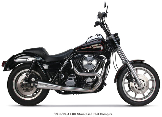 COMP S 2IN1 EXHAUST FXR BRUSHED W/CF END CAP 005-4440199 image 1