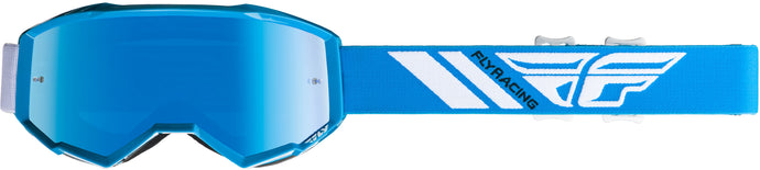 ZONE YOUTH GOGGLE BLUE W/SKY BLUE MIRROR LENS W/POST FLC-012 image 1