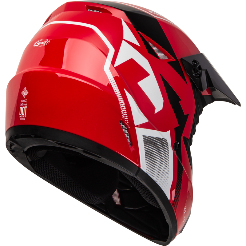 Load image into Gallery viewer, MX-46 COMPOUND HELMET RED/BLACK/WHITE 2X D3464758 image 2
