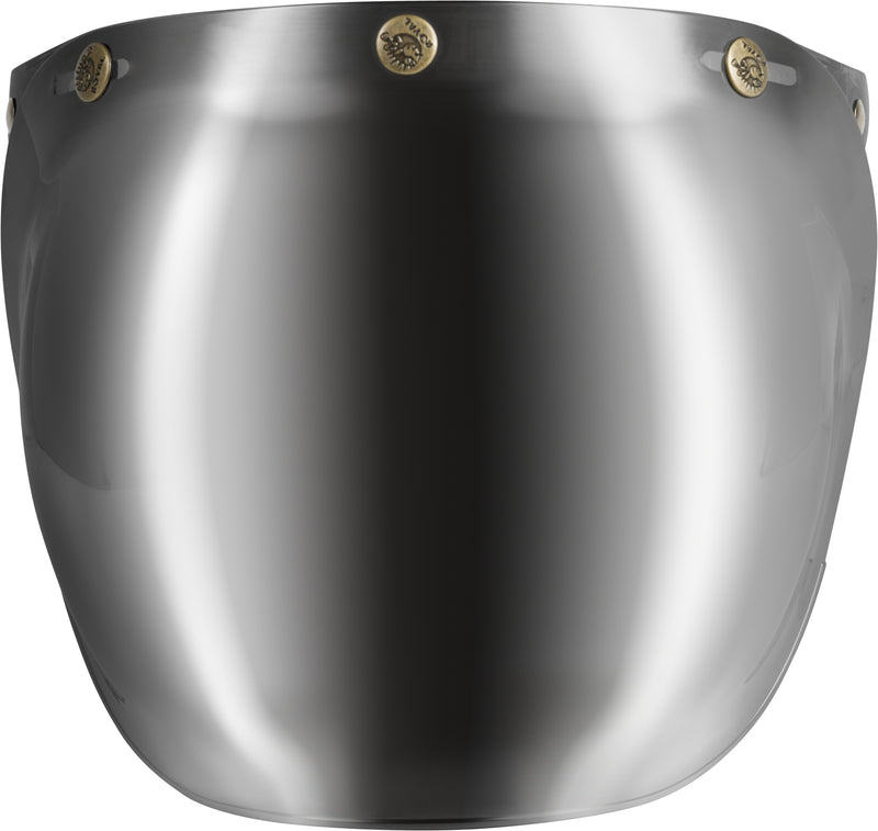 Load image into Gallery viewer, BUBBLE SHIELD 3-SNAP FLIP-UP SILVER IRIDIUM UNIVERSAL G002015 image 3
