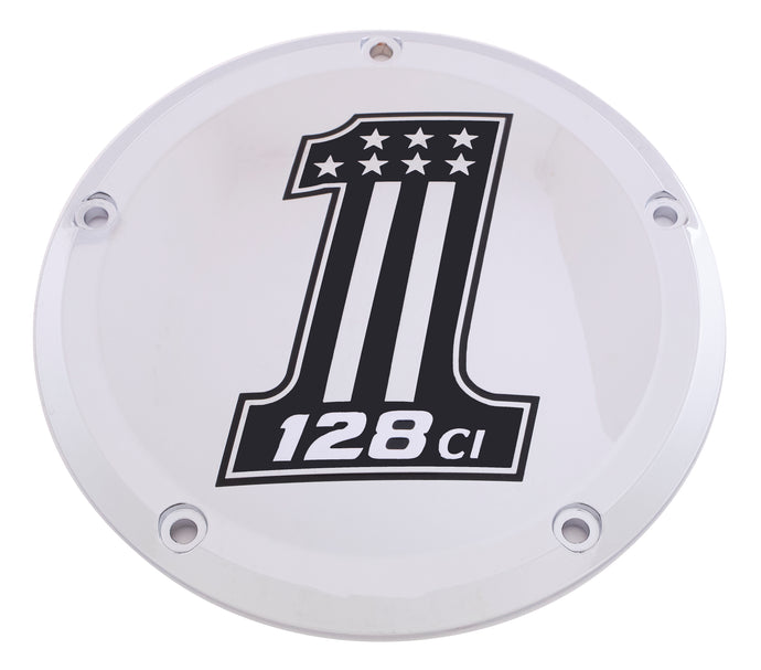 6   M8 SOFTAIL DERBY COVER 128 CHROME 128-14-67 image 1