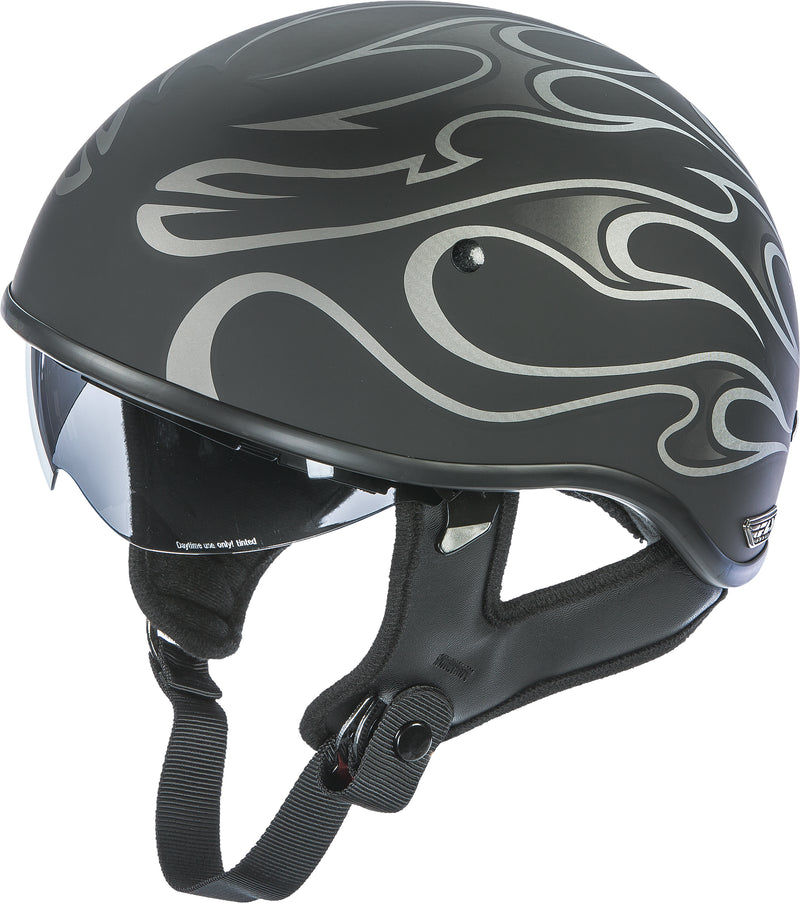 Load image into Gallery viewer, .357 FLAME HALF HELMET MATTE GREY XL 73-8203-5 image 3
