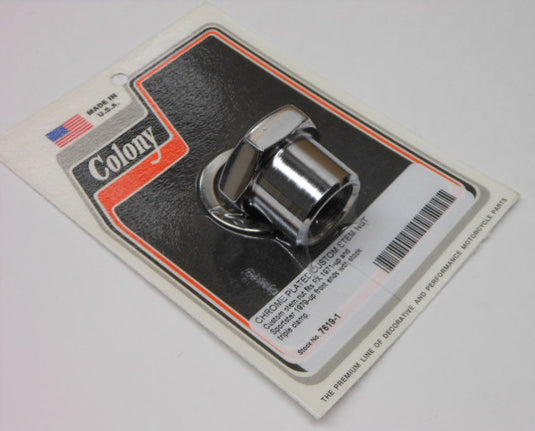 CHROME STEM NUT FX 71-87 XL 79-87 7619-1 image 1