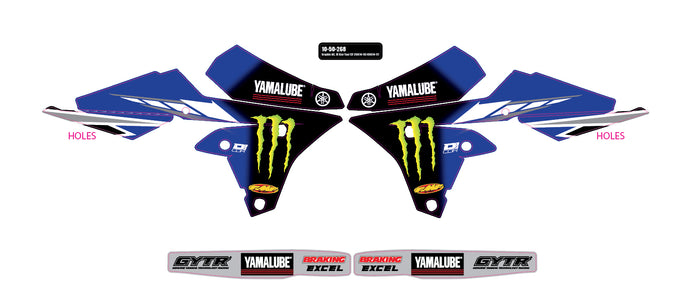 2018 STAR YAMAHA YZF 250 '14-18 /450 '14-17 GRAPHIC KIT 10-50-268 image 1