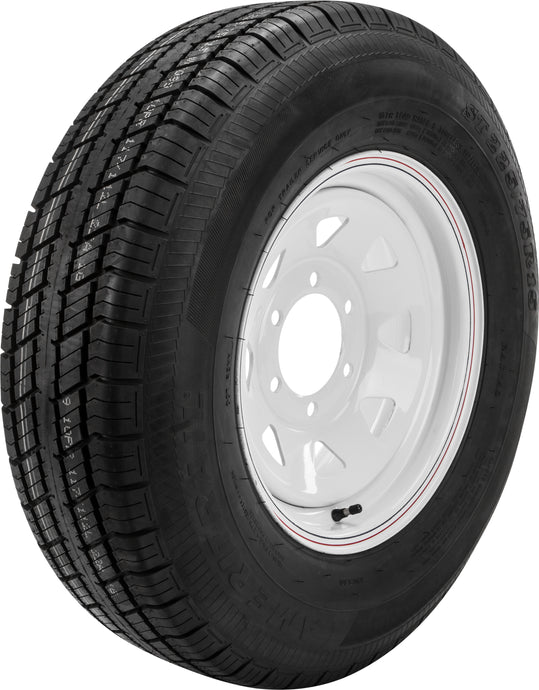 TRAILER TIRE AND WHEEL ASSEMBLY WHITE TA2056060-71R225E-A image 1