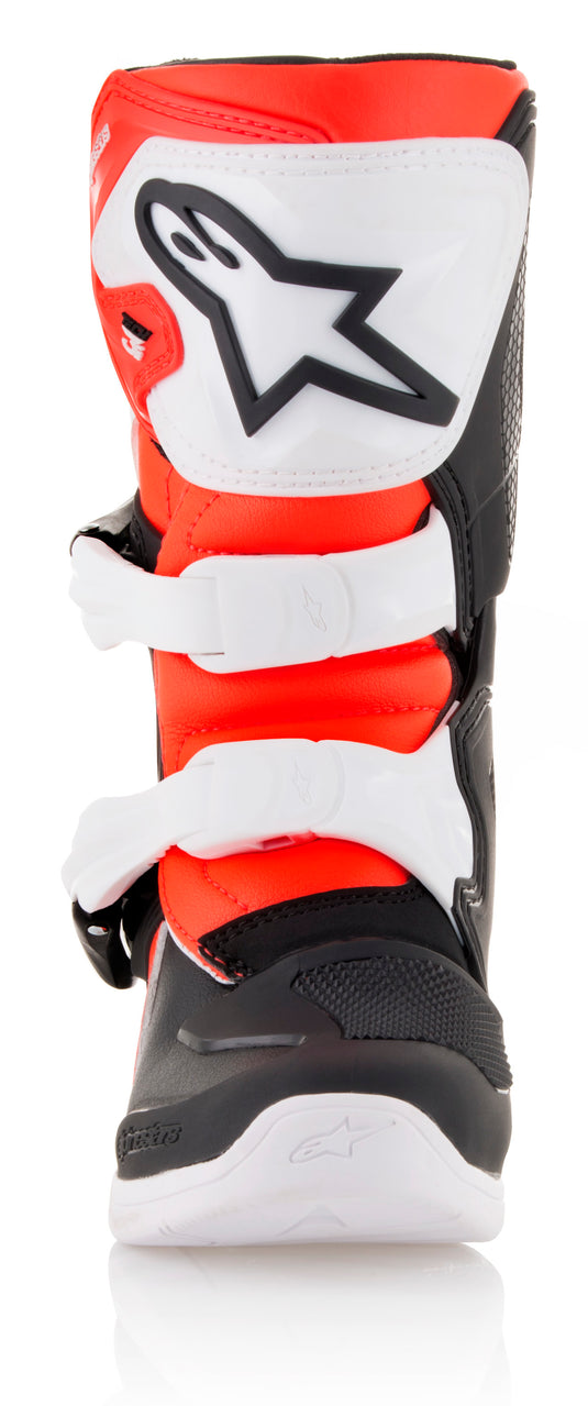 TECH 3S BOOTS BLACK/WHITE/RED SZ Y10 2014518-1231-10 image 2