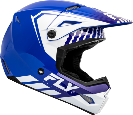 YOUTH KINETIC MENACE HELMET BLUE/WHITE YL F73-8656YL image 4