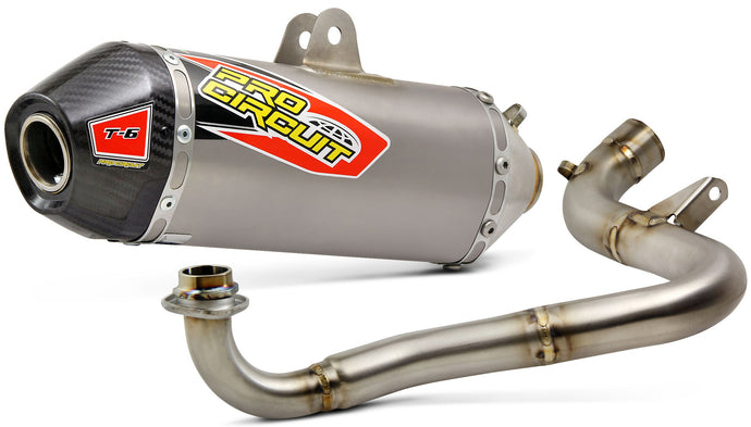T-6 S/S EXHAUST SYSTEM W/CARBON CAP 0111612G image 1
