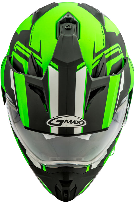 GM-11S DUAL-SPORT VERTICAL SNOW HELMET BLK/NEON GREEN SM G2111674 F.TC-23 image 5