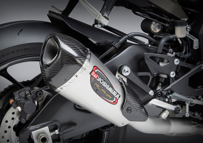 EXHAUST RACE ALPHA-T SLIP-ON SS-SS-CF WORKS 13141CP520 image 1