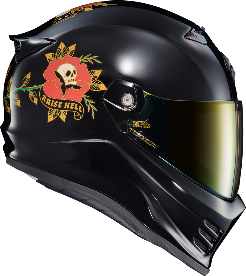 Load image into Gallery viewer, COVERT FX FULL FACE HELMET THE LITAS GLOSS BLACK 2X CFX-1007 image 2
