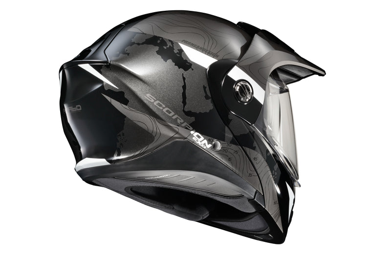 Load image into Gallery viewer, EXO-AT960 MODULAR HELMET TOPOGRAPHIC BLACK/WHITE LG 96-1025 image 4
