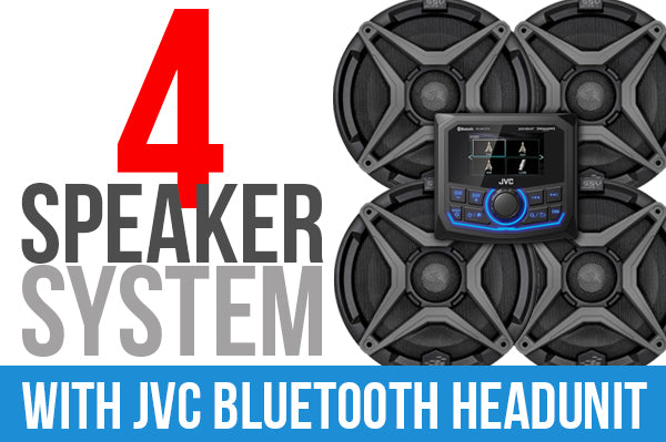 4 SPEAKER PLUG AND PLAY KIT WITH JVC MR1 RECEIVER RZ5-4A1 image 1