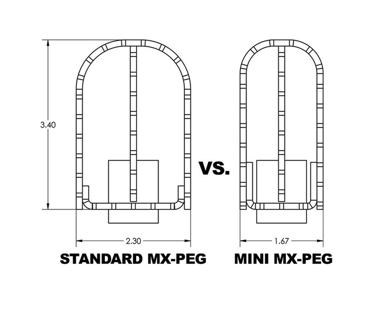Load image into Gallery viewer, MX STYLE M8 PASS FOOTPEGS BLACK B13-1008B image 3
