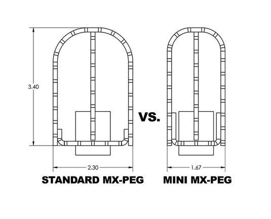 MX STYLE M8 PASS FOOTPEGS BLACK B13-1008B image 3