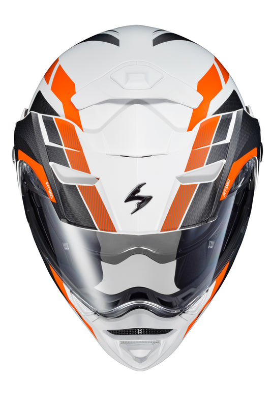 EXO-AT960 MODULAR HELMET HICKS WHITE/ORANGE 3X 96-1158 image 2