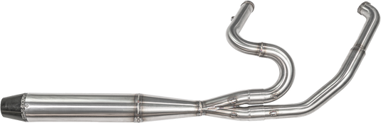 2IN1 TWIN CAM FLT MID LENGTH PIPE BRUSHED SS 930-01226 image 1