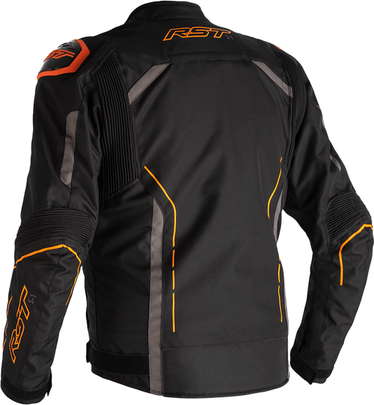 S1 CE JACKET BLACK/GREY/NEON ORG TXTL LG 102559ORG-44 image 2