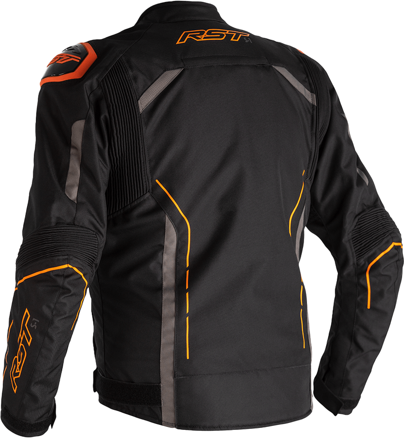 Load image into Gallery viewer, S1 CE JACKET BLACK/GREY/NEON ORANGE TXTL SM 102559ORG-40 image 2
