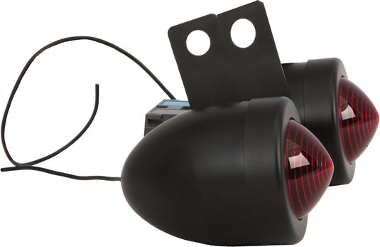 BULLET MARKER LIGHT W/BRKT BLK RED LENS SINGLE FILAMENT 688067 image 1