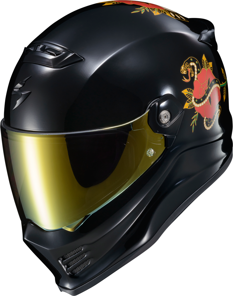 Load image into Gallery viewer, COVERT FX FULL FACE HELMET THE LITAS GLOSS BLACK XL CFX-1006 image 6
