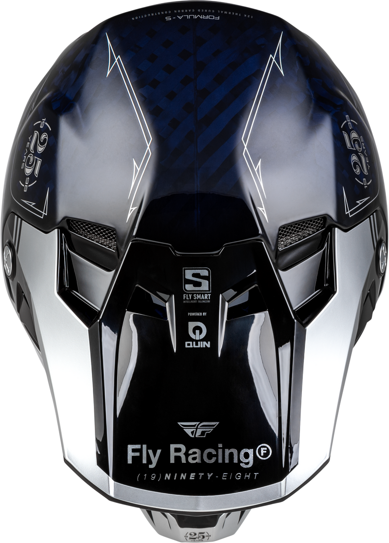 Load image into Gallery viewer, FORMULA S CARBON LEGACY HELMET BLUE CARBON/SILVER LG 73-4448L image 3
