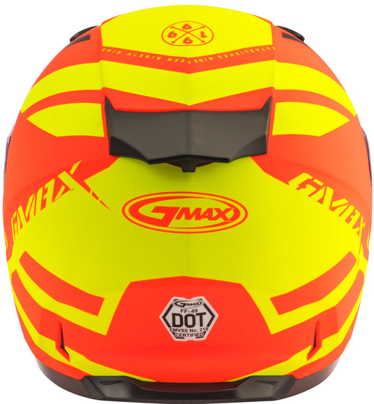 FF-49 FULL-FACE BERG SNOW HELMET HI-VIS ORANGE/YELLOW XL G2493687 FTC-26 image 4
