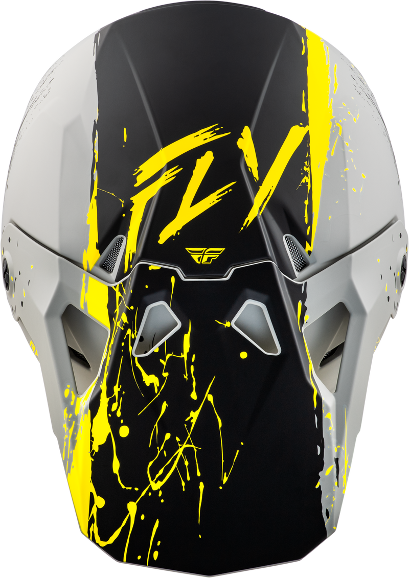 Load image into Gallery viewer, YOUTH FORMULA CP MANIC HELMET MATTE GREY/BLACK/YELLOW YL 73-0054YL image 3
