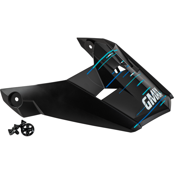 MX-46 FREQUENCY OFF-ROAD VISOR MATTE BLACK/BLUE XS-SM G0463113 image 1